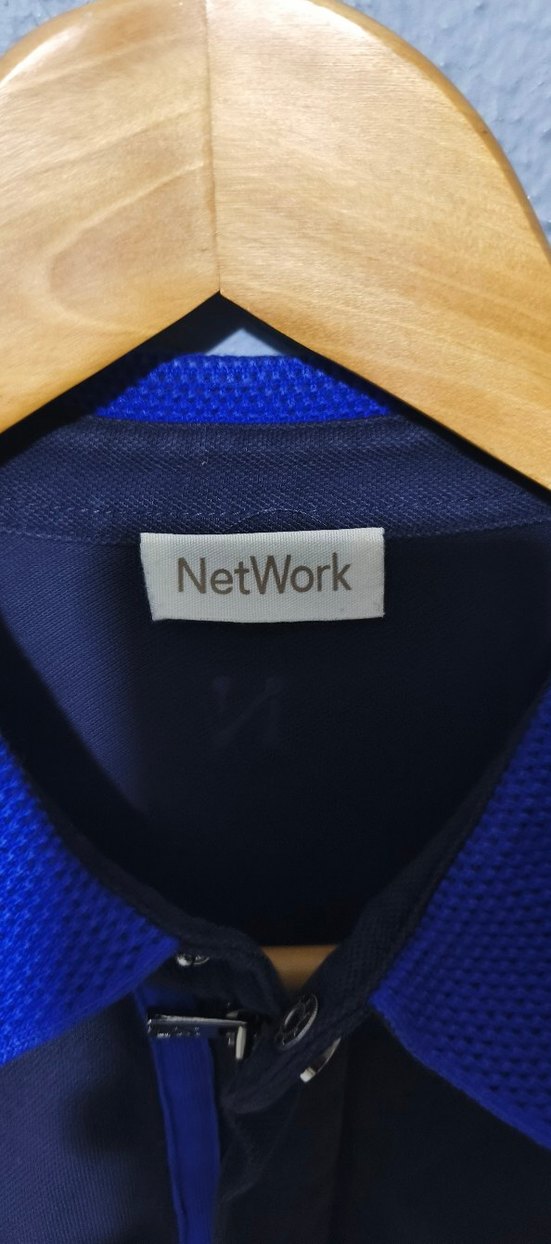 Düğmeli Koyu Mavi Erkek Polo Tişört - Görsel 2