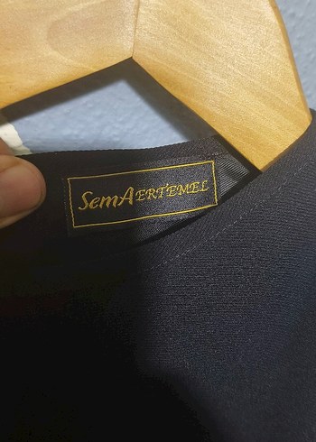 Siyah Uzun Kollu V Yaka Hamile Tunik beden yazmıyor ama 42 gibi - Görsel 3