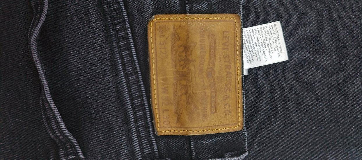 Erkek Siyah Regular Fit Denim Jean 32 30 Levi's - Görsel 3