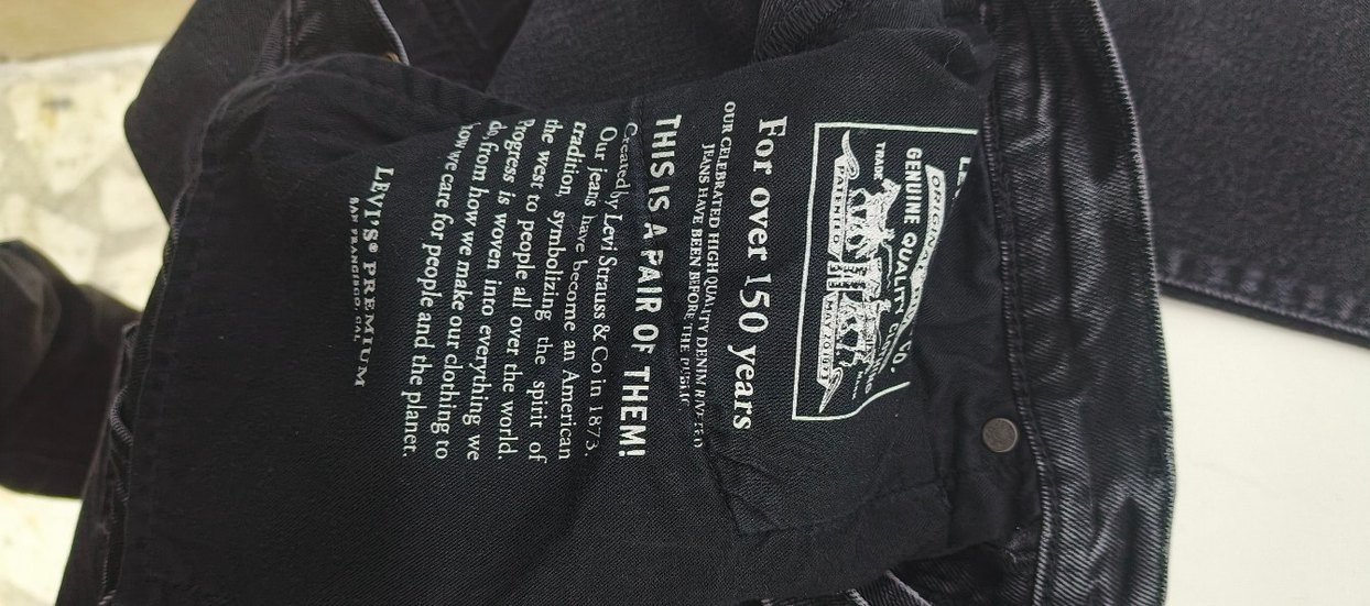 Erkek Siyah Regular Fit Denim Jean 32 30 Levi's - Görsel 4