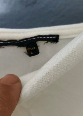 Beyaz Drapeli Uzun Kadın Tulum - Görsel 4