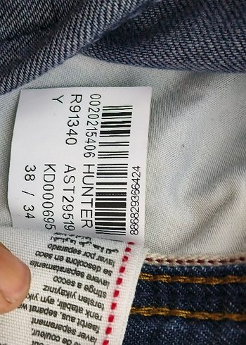 Kadın Mavi Midi Denim Kemerli Pantolon - Görsel 5