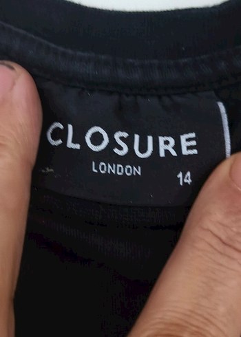 Siyah Baskılı Oversize  Tişört - Görsel 4