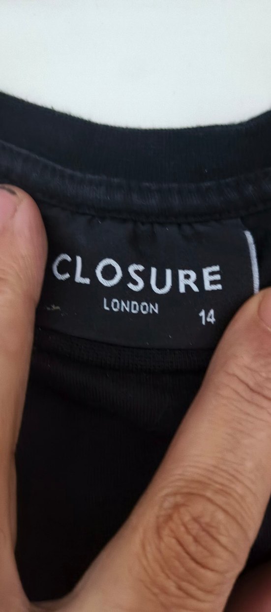 Siyah Baskılı Oversize  Tişört - Görsel 4