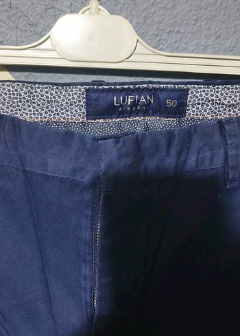 Erkek Lacivert Kemerli Denim Pantolon bedende 50 yazıyor anlamdm - Görsel 3