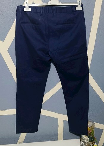 Erkek Lacivert Kemerli Denim Pantolon bedende 50 yazıyor anlamdm - Görsel 2