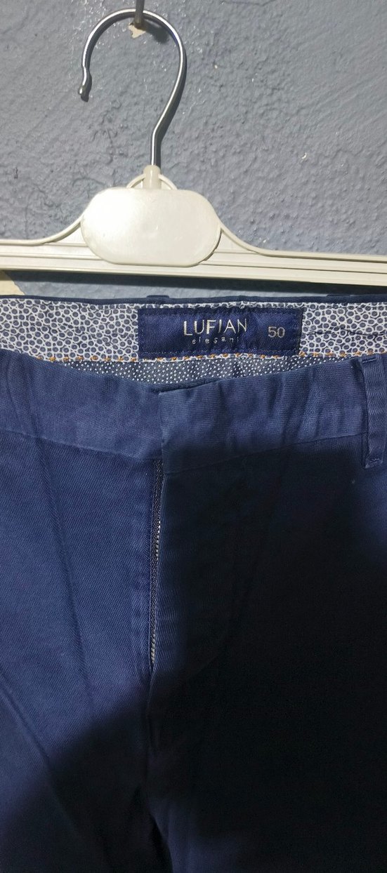 Erkek Lacivert Kemerli Denim Pantolon bedende 50 yazıyor anlamdm - Görsel 3