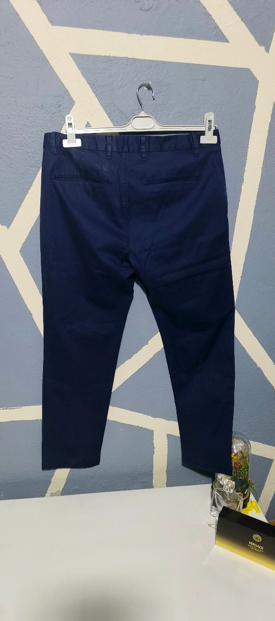 Erkek Lacivert Kemerli Denim Pantolon bedende 50 yazıyor anlamdm - Görsel 2