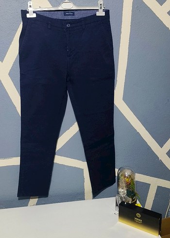 Lacivert Erkek Denim Normal Paça Pantolon - Görsel 2