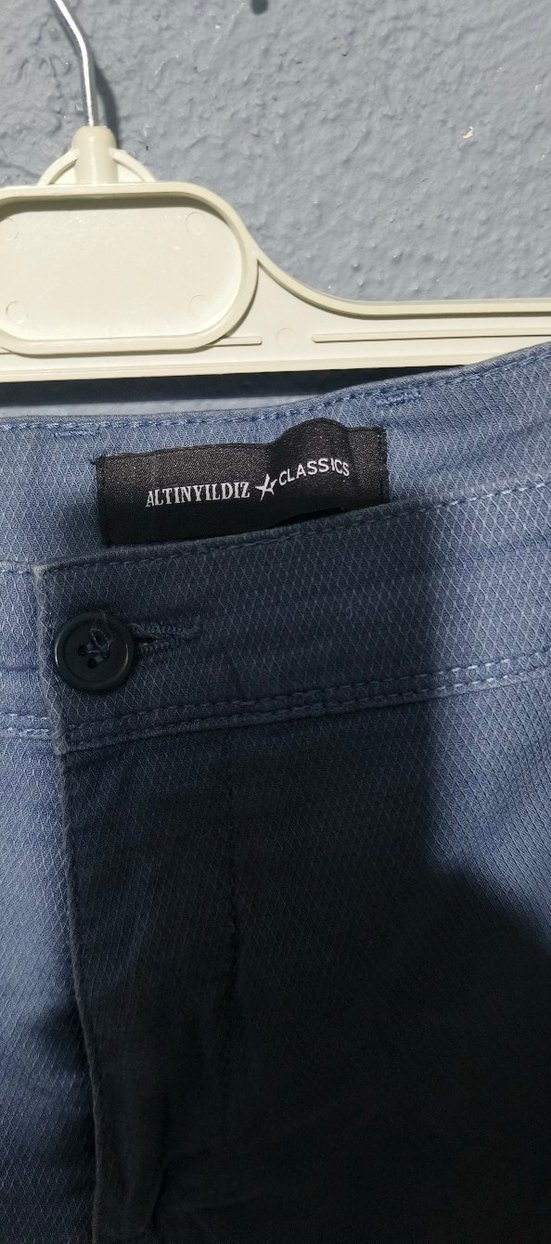 Erkek Mavi Denim Normal Kesim Pantolon beden yok ama 44 gibi - Görsel 3