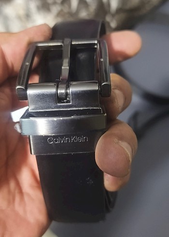 Calvin Klein Siyah Deri Kemer