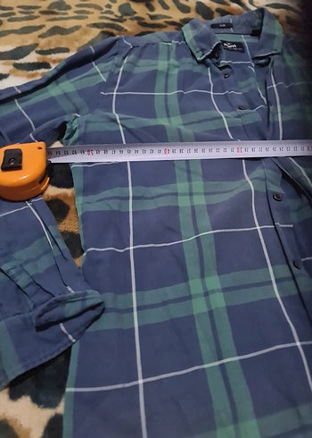 Ekose mavi yeşil erkek gömlek mavi marka - Görsel 2