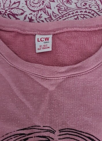 12-13 Yaş Beden pembe Renk Açık pembe sweat