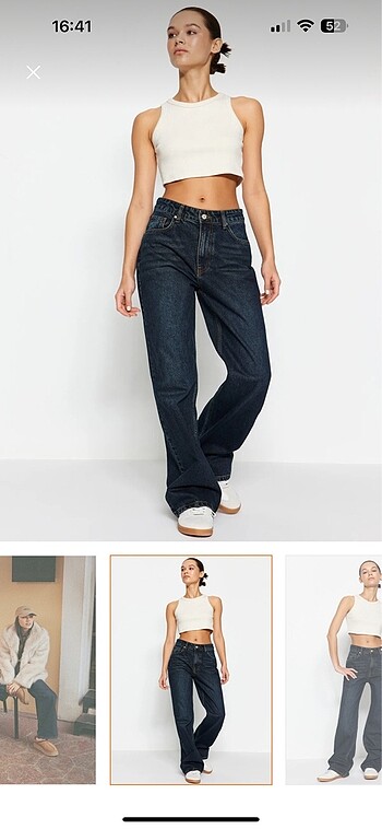 vintage lacivert jean