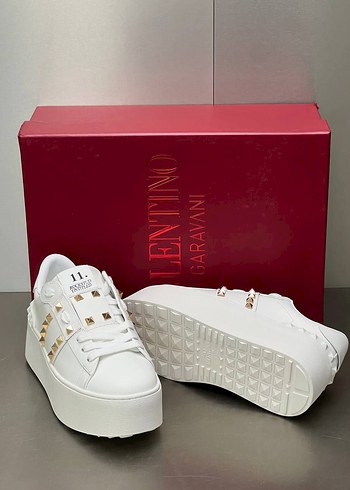 Valentino Beyaz Platform Topuklu Kadın Spor Ayakkabı - Görsel 2