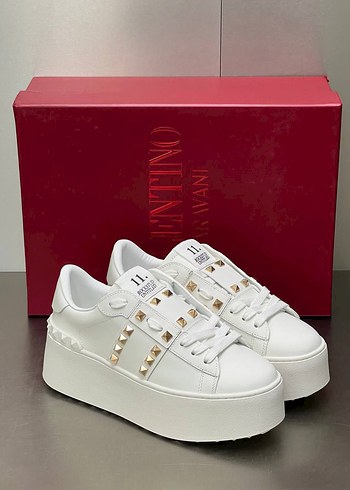 Valentino Beyaz Platform Topuklu Kadın Spor Ayakkabı - Görsel 5