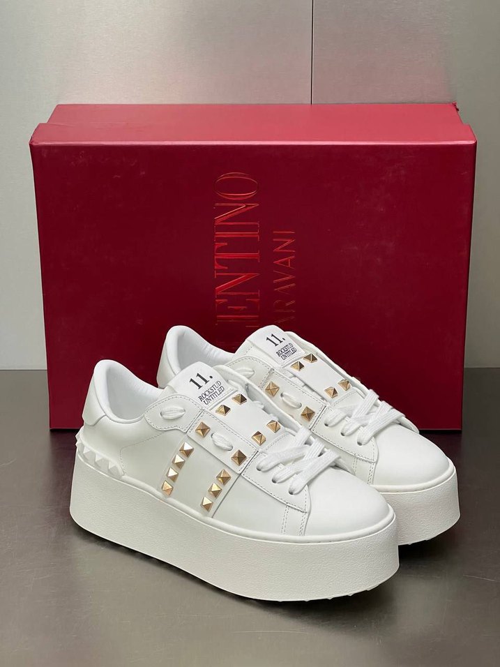 Valentino Beyaz Platform Topuklu Kadın Spor Ayakkabı - Görsel 5