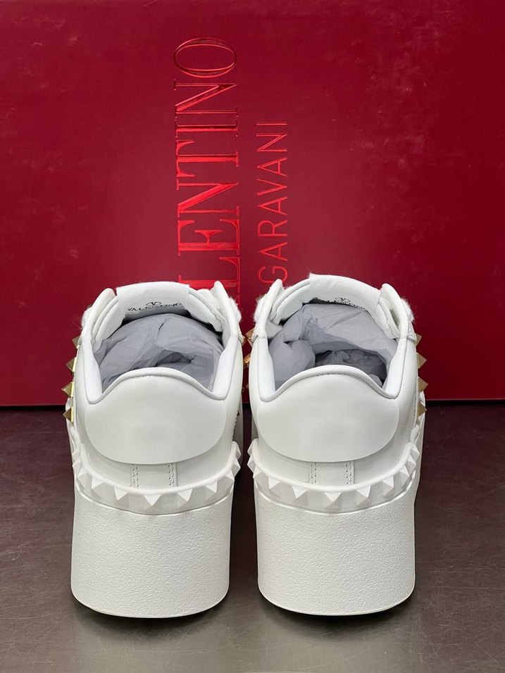 Valentino Beyaz Platform Topuklu Kadın Spor Ayakkabı - Görsel 3