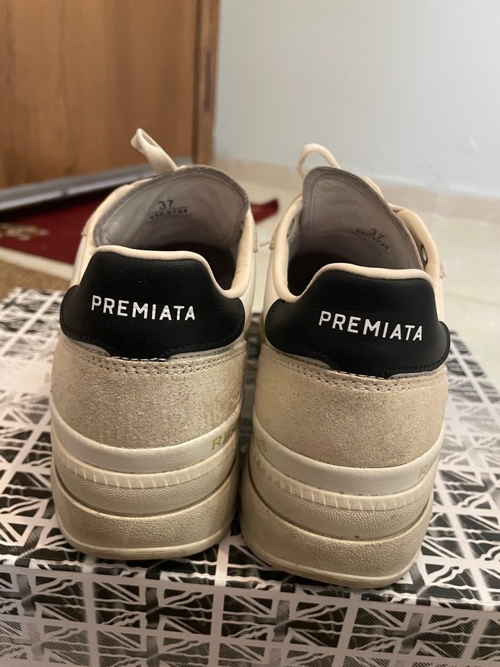 Premiata Beyaz Platform Tabanlı Kadın Spor Ayakkabı - Görsel 2