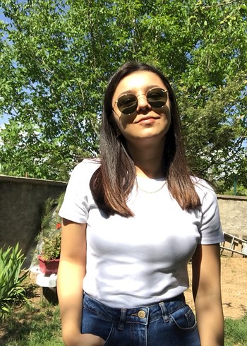 Parlak Altın Renkli Klasik Kadın Güneş Gözlüğü - Görsel 5