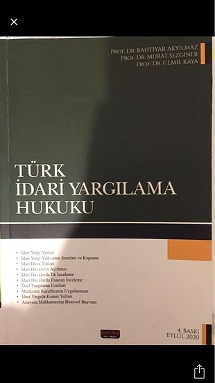 İdari Yargı Hukuk Kitabı