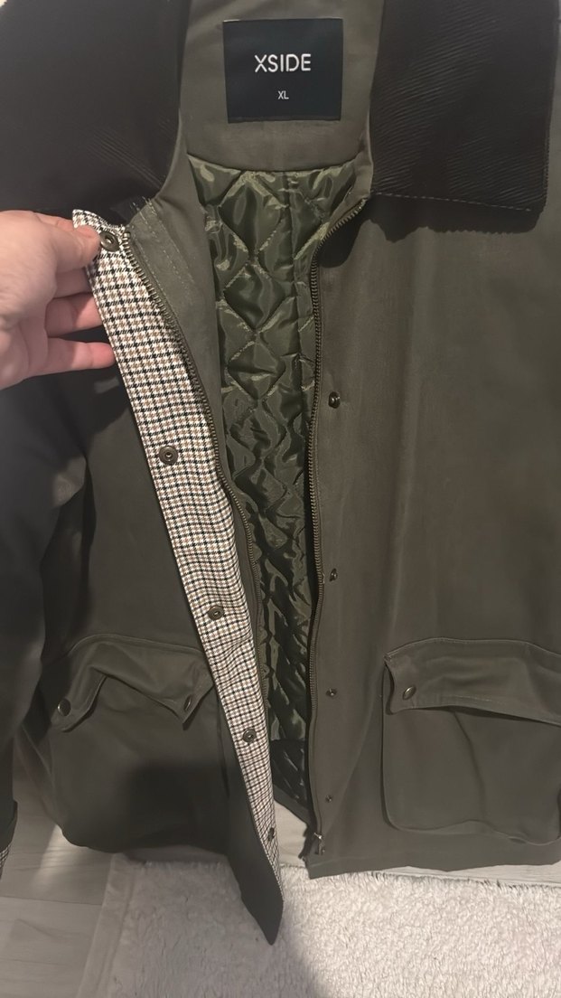 Gri Düğmeli Erkek Mont XSIDE - Görsel 3