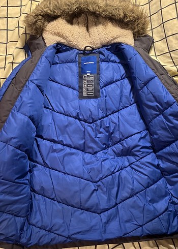 Kürklü Kapüşonlu Antrasit Jack&Jones Erkek Mont - Görsel 3