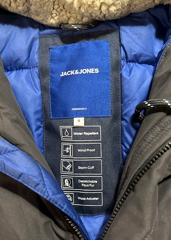 Kürklü Kapüşonlu Antrasit Jack&Jones Erkek Mont - Görsel 2