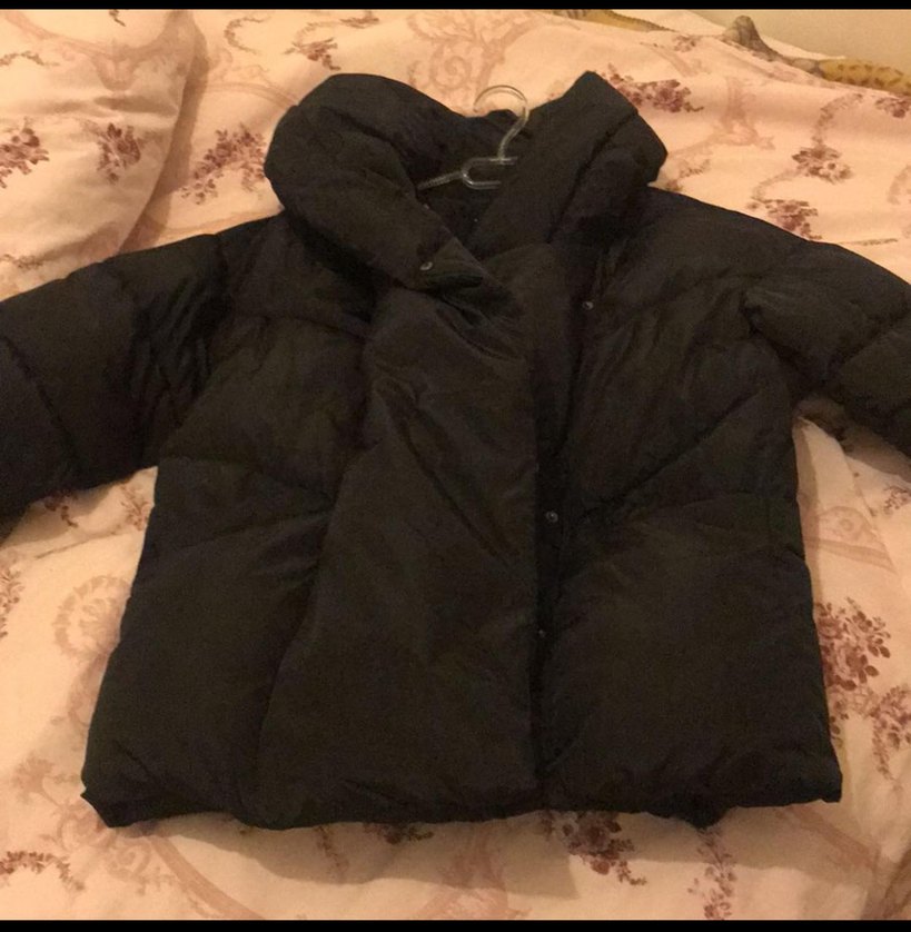 Kapüşonlu Stradivarius şişme Mont - Görsel 4