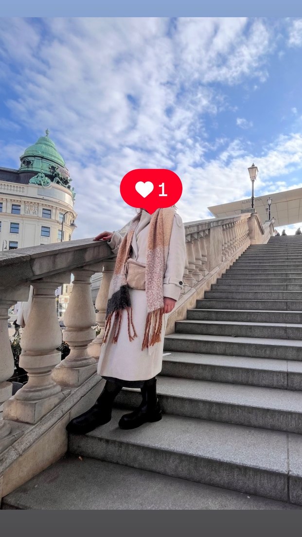 Bershka yün karışımlı kaban - Görsel 4