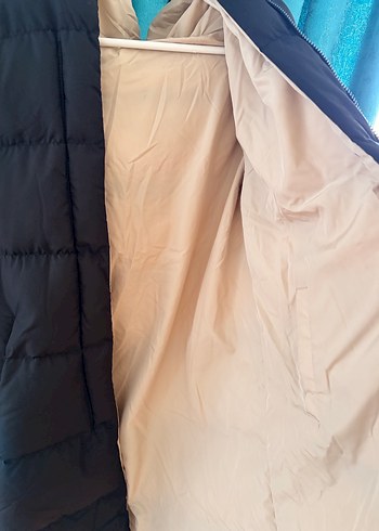 Çift taraflı uzun şişme mont - Görsel 3