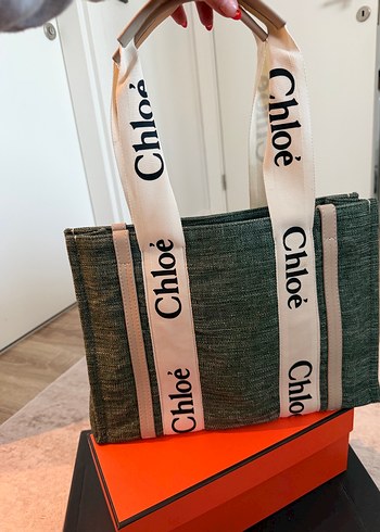 Chloé Gri Baskılı Fermuarlı Kadın Çanta - Görsel 3