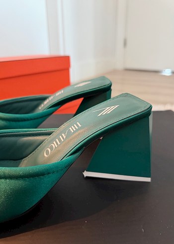 Turkuaz Kadın Dolgu Topuk Terlikler - Görsel 5