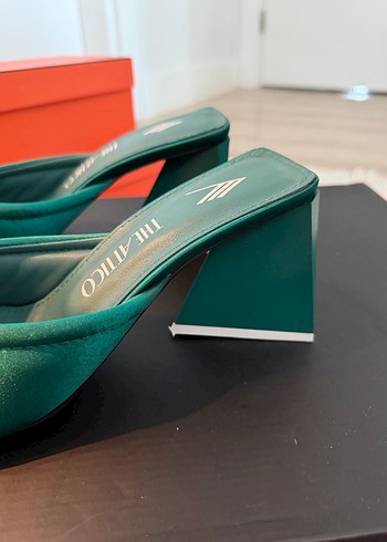 Turkuaz Kadın Dolgu Topuk Terlikler - Görsel 4