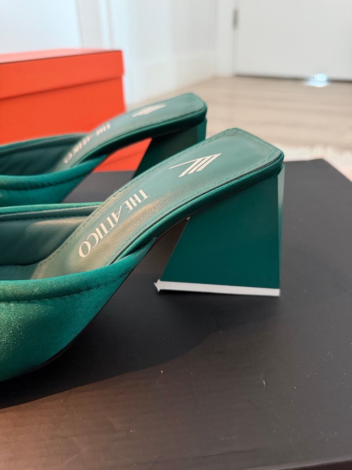 Turkuaz Kadın Dolgu Topuk Terlikler - Görsel 4