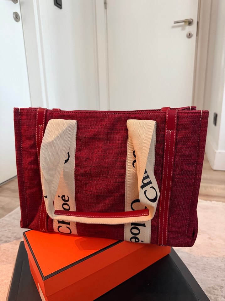 Kırmızı Bohem Tarz Kadın Omuz Çantası - Görsel 2