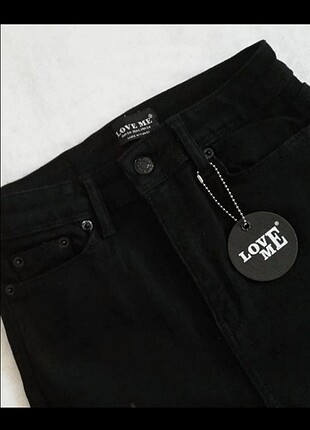Orjinal love me siyah skinny jean