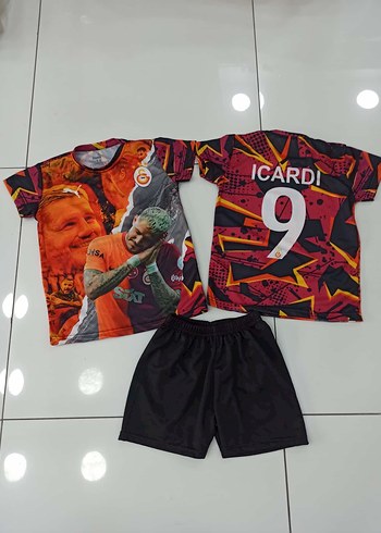 Renkli Baskılı Erkek Mini Spor Tişört