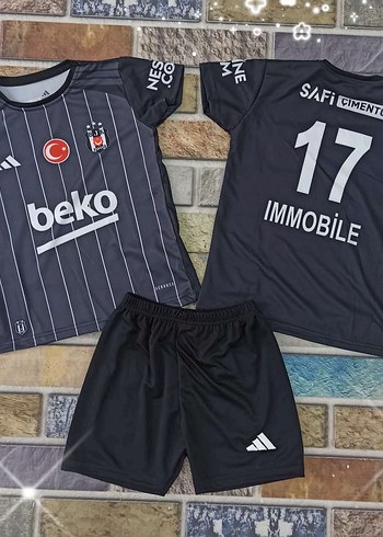 xs Beden beyaz Renk Erkek Siyah Beyaz Mini Forma Takımı
