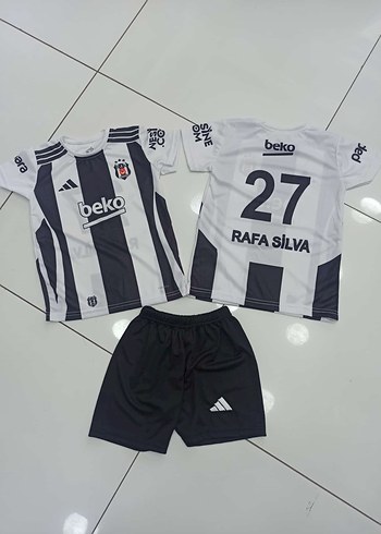 Erkek Siyah Beyaz Mini Forma Takımı
