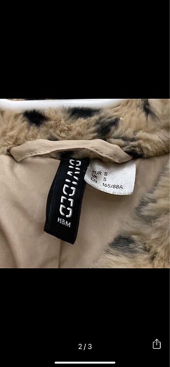 H&M HM pelus leopar kurk