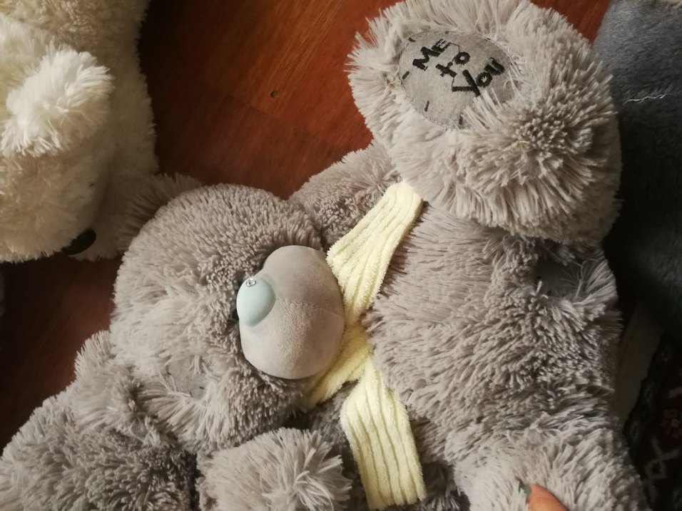 Beyaz Peluş Oyuncak Ayı - Görsel 5