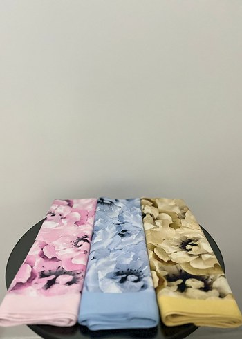 Pastel Renkli İpek Kadın Fular Seti