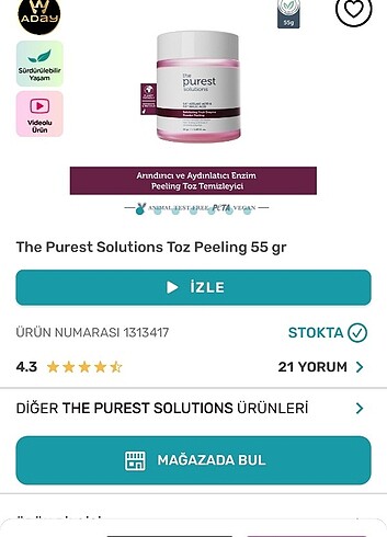 The Purest Solutions peeling