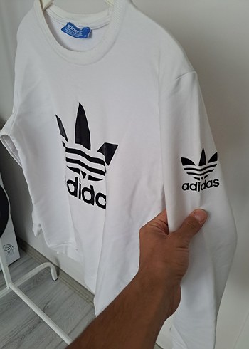 Adidas Adidas Beyaz Uzun Kollu Sweatshirt