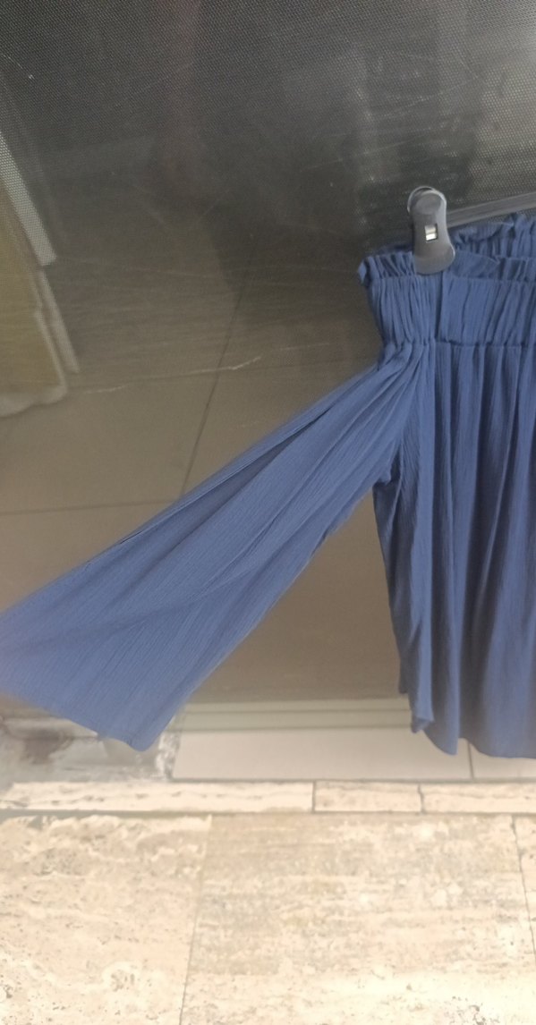 Lacivert Pilili Midi Hamile Etek - Görsel 2