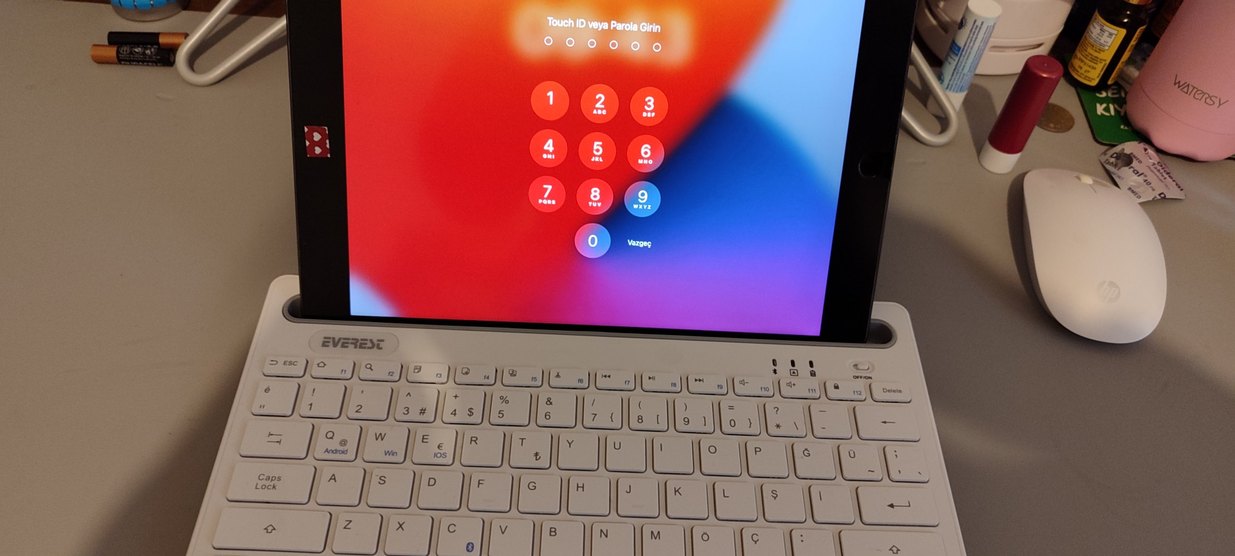 Beyaz ıpad laptop Kablosuz Klavye - Görsel 3