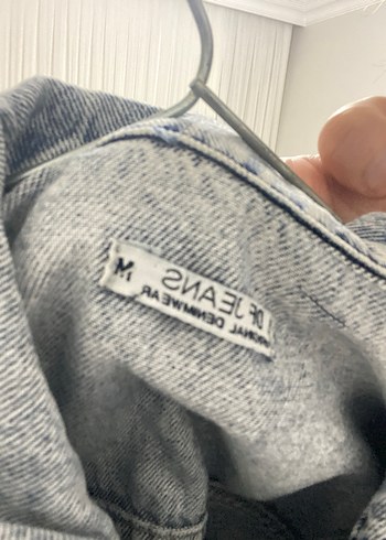 Gri Düğmeli Kadın Denim Ceket - Görsel 4