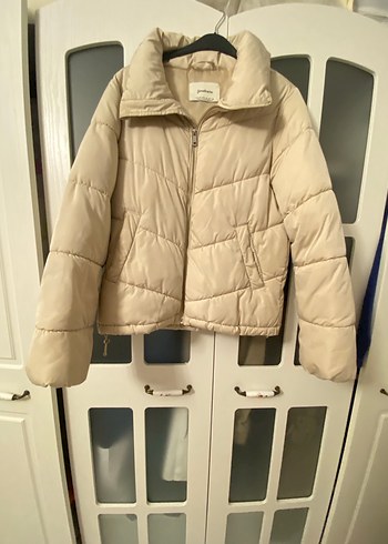 Bej Fermuarlı Kadın Mont - Görsel 2