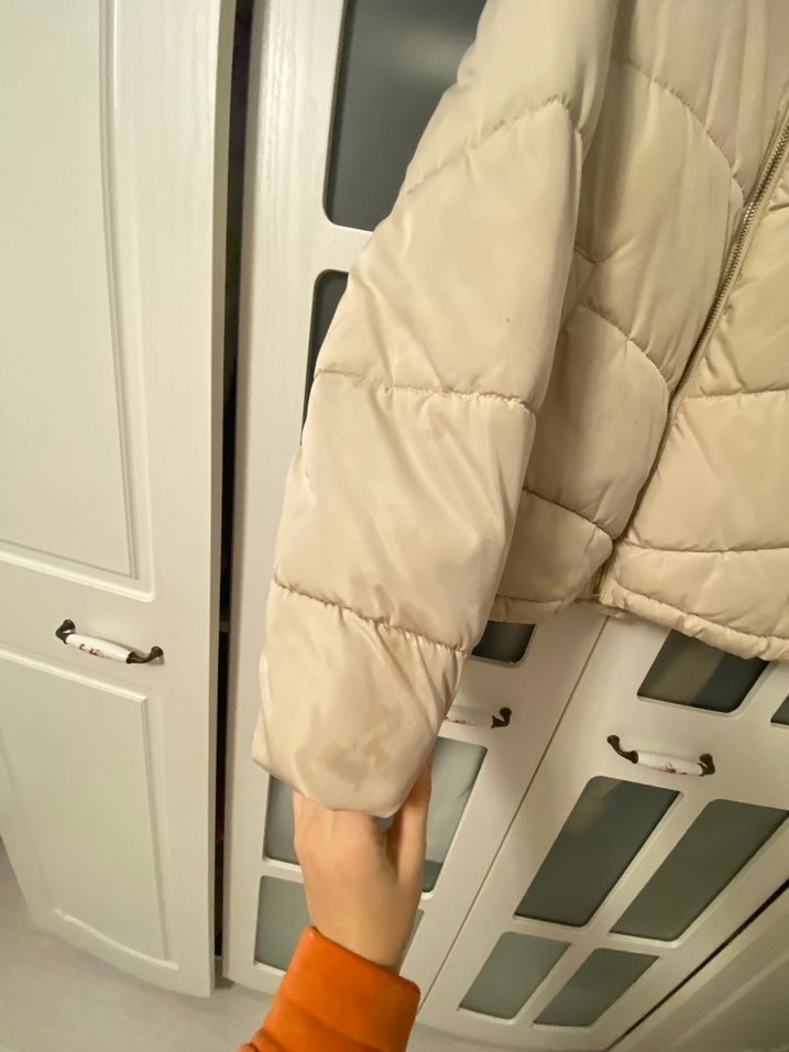 Bej Fermuarlı Kadın Mont - Görsel 3